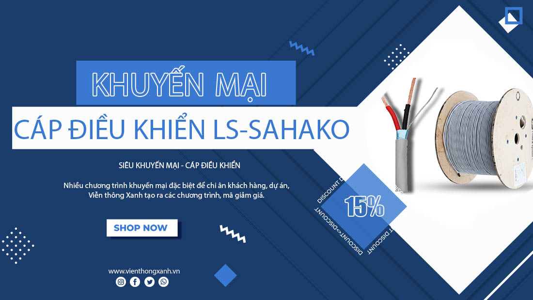 banner khuyến mại cáp điều khiển LS sahako