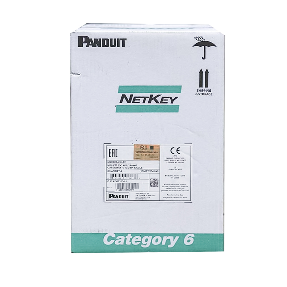 Dây cáp mạng Cat6 UTP PANDUIT NUC6C04BU-FE
