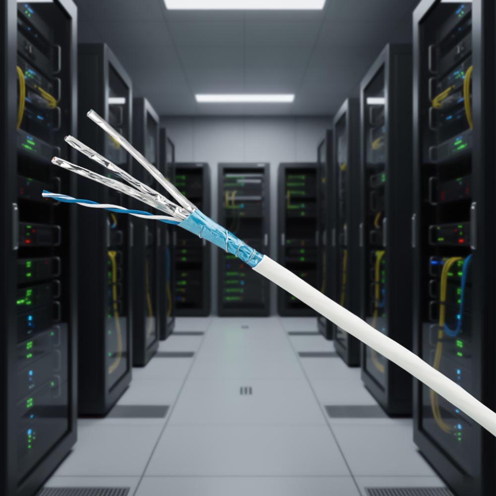 Dây cáp mạng Cat6A F_FTP PANDUIT PFFL6X04BU-CED Dây cáp mạng Cat6A F_FTP PANDUIT PFFL6X04BU-CED