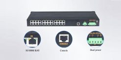 Switch công nghiệp UPCOM 24 cổng RJ45 10-100M