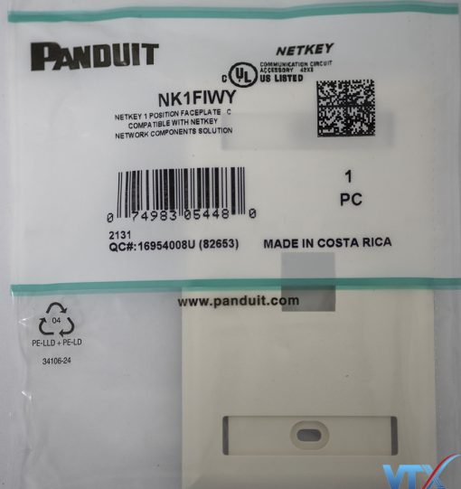 Wallplate 1 Port PANDUIT NK1FIWY (1)