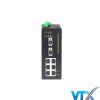 BIES508-2F Switch công nghiệp UPCOM By-pass 6 port 10-100M Ethernet + 2 port 100M FX Din-Rail (quản lý)