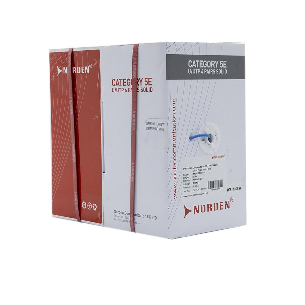 Dây cáp mạng Cat5e UUTP 4 Pair NORDEN 112-40001104BL