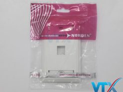 Mặt ổ cắm mạng 1 lỗ 70x115 Norden 124-15101WH (3)