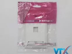 Mặt ổ cắm mạng 1 lỗ 70x115 Norden 124-15101WH (3)