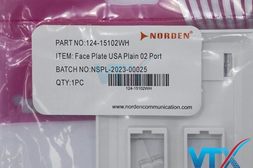 Mặt ổ cắm mạng 2 lỗ NORDEN 124-15102WH (3)
