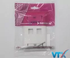 Mặt ổ cắm mạng 2 lỗ NORDEN 124-15102WH (4)