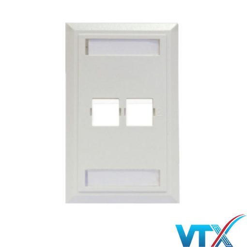 Mặt ổ cắm mạng 2 lỗ NORDEN 124-15102WH