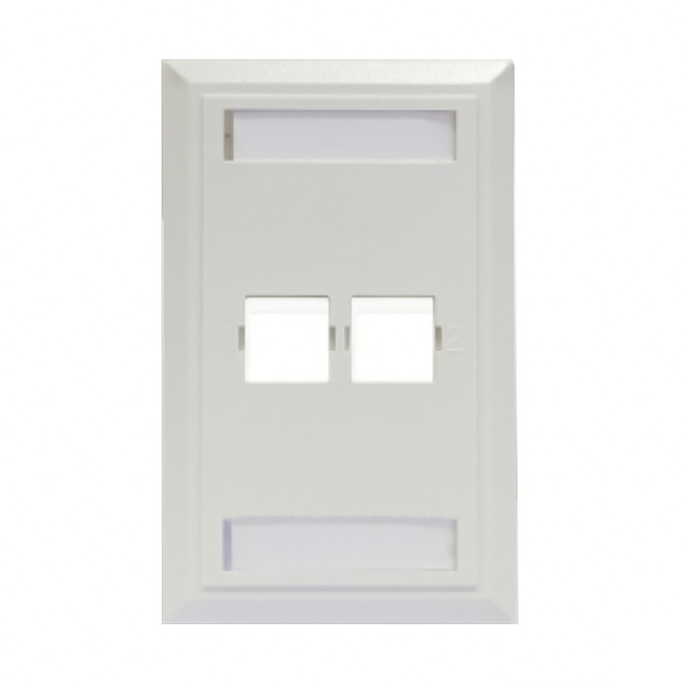 Mặt ổ cắm mạng 2 lỗ NORDEN 124-15102WH