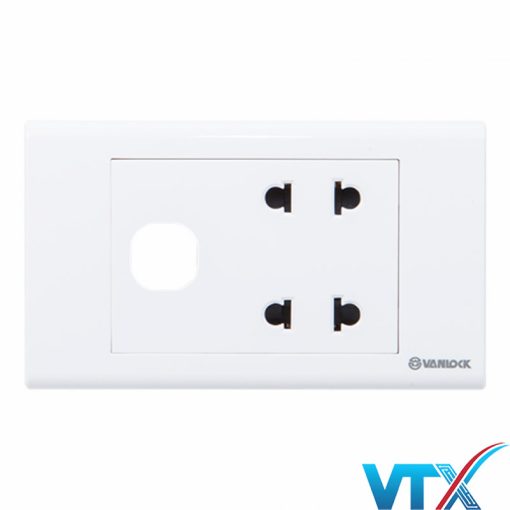 Ổ 2 ổ 2 chấu + 1 lỗ SINO S18U2X