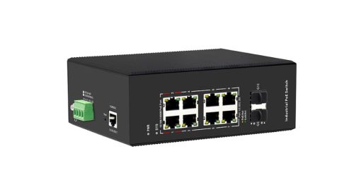 PIES1010G-2GS-8P-BT Switch PoE Công Nghiệp UPCOM 8 Cổng Gigabit (Hỗ trợ 1-2 cổng bt-90W) + 2 Cổng SFP Gigabit