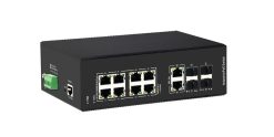 PIES1014G-4GS-8P-BT Switch PoE công nghiệp UPCOM 8 cổng PoE (Hỗ trợ 9-10 cổng bt-90W) + 2 cổng RJ45 + 4 cổng SFP Gigabit