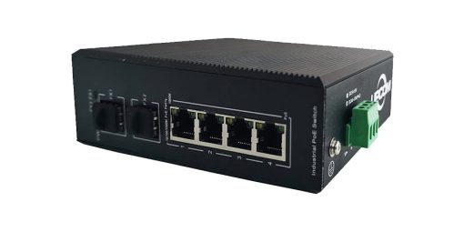 PIES206G-2GS-4P Switch PoE công nghiệp UPCOM 4 cổng PoE Gigabit RJ45 + 2 cổng SFP Gigabit (không quản lý)