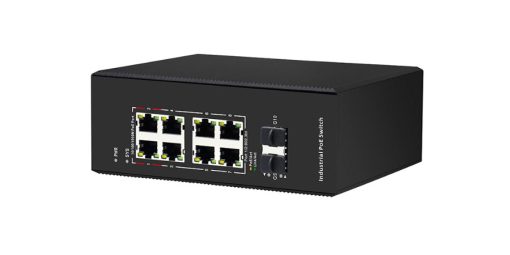 Switch PoE Công Nghiệp UPCOM 8 Cổng Gigabit (Hỗ trợ 1-2 cổng bt-90W) + 2 Cổng SFP Gigabit PIES1010G-2GS-8P-BT