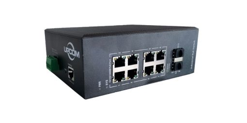 Switch PoE Công Nghiệp UPCOM 8 cổng PoE Gigabit RJ45 + 2 cổng Combo SFP Gigabit (có quản lý) PIES1010G-2GS-8P