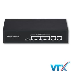 Switch PoE UPCOM POE304-2 4 cổng PoE 10-100M + 2 cổng RJ45 Uplink 10-100M
