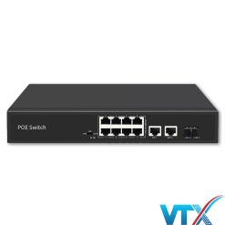 Switch PoE UPCOM POE308-2G-GS 8 cổng 10-100M + 2 cổng Uplink 1000M + 1 cổng Gigabit SFP