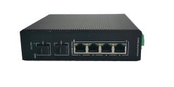 Switch PoE công nghiệp UPCOM 4 cổng PoE Gigabit RJ45 + 2 cổng SFP Gigabit (không quản lý) PIES206G-2GS-4P