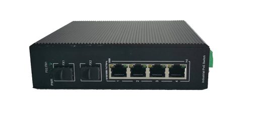Switch PoE công nghiệp UPCOM 4 cổng PoE Gigabit RJ45 + 2 cổng SFP Gigabit (không quản lý) PIES206G-2GS-4P