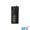 Switch PoE công nghiệp UPCOM PIES2012G-2C-8P 8 cổng PoE Gigabit RJ45 + 2 cổng uplink Gigabit + 2 cổng Combo SFP Gigabit (không quản lý)