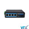 Switch PoE công nghiệp UPCOM PIES205G-GF-4P 4 cổng 10-100-1000M Base-T(X) + 1 cổng 1000Base-FX