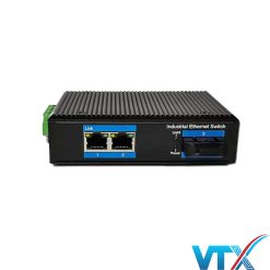 Switch PoE công nghiệp UPCOM PIMC202 2 cổng 10-100-1000M Base-T(X) + 1 cổng 1000Base-FX (không quản lý)