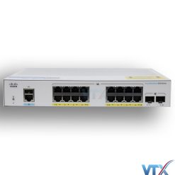 Switch chia mạng Cisco 16 cổng Ethernet Gigabit + 2 cổng SFP - CBS250-16P-2G