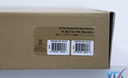 Switch chia mạng Cisco 16 cổng Ethernet Gigabit + 2 cổng SFP - CBS250-16P-2G (18)