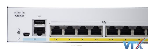 Switch chia mạng Cisco 8 cổng Ethernet Gigabit + 2 cổng kết hợp SFPGigabit Ethernet - CBS250-8P-E-2G (3)