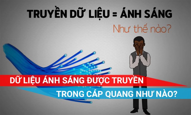 Giải thích cách cáp quang truyền tín hiệu ánh sáng