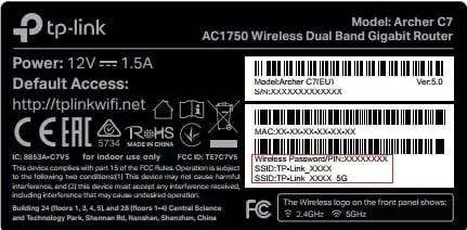 kiểm tra wifi 5ghz bằng nhìn mặt sau thiết bị