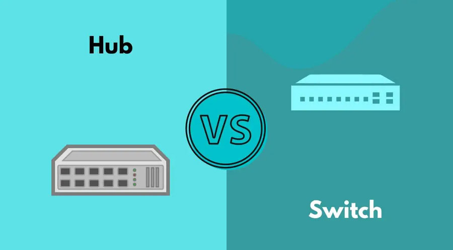 so sánh HUB với Switch