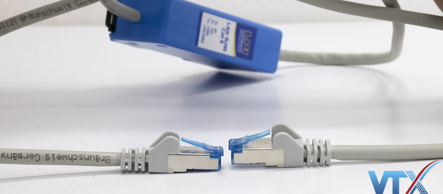 ảnh 2 đầu dây mạng chống set lan truyền RJ45 Cat6 LPI