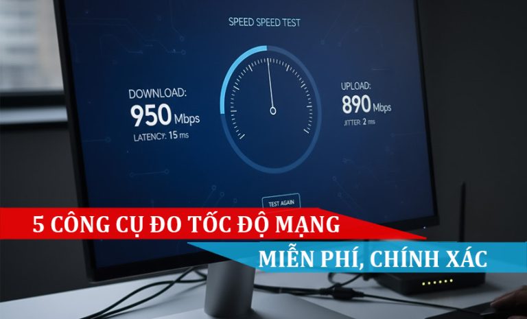 5 công cụ đo tốc độ mạng miễn phí, chính xác