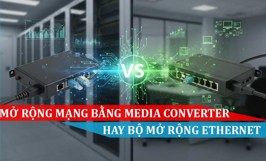 Mở rộng mạng, Sử dụng Media Converter hay Bộ mở rộng Ethernet