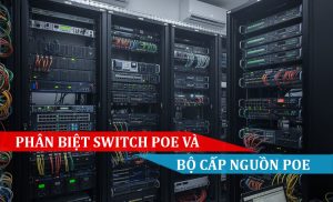 Phân biệt Switch PoE và Bộ cấp nguồn PoE (PoE Injector)