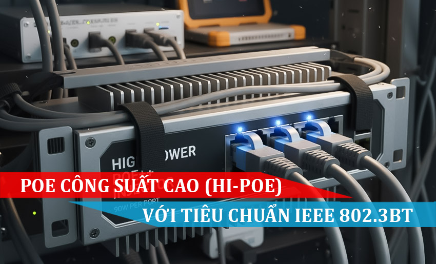 Tìm hiểu về PoE công suất cao (Hi-PoE) với tiêu chuẩn IEEE 802.3bt