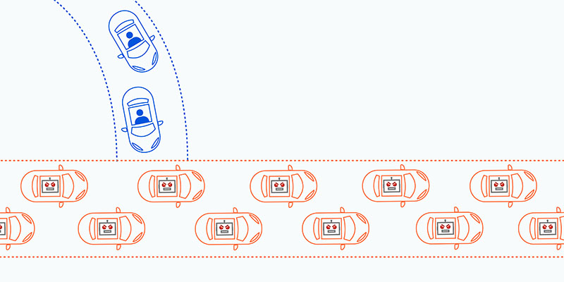 tấn công DDoS giống như tắc ngẵn giao thông