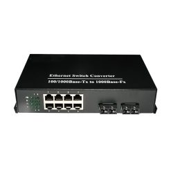 Bộ chuyển đổi quang điện UPCOM MC208-2FG 8 cổng Ethernet