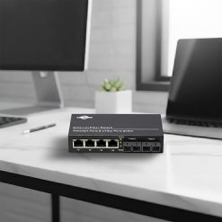 Các cổng kết nối của Media Conerter UPCOM MC204-2FG-SN