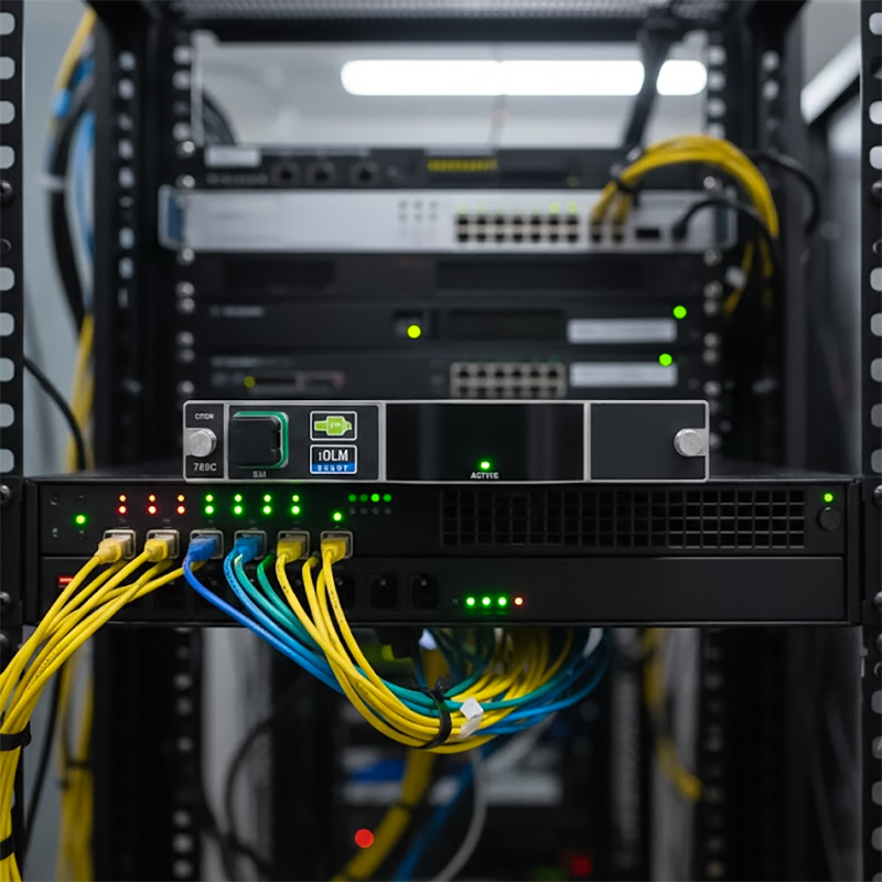 EXFO FTBx-740C OTDR Module xWDM lắp đặt trong tủ rack