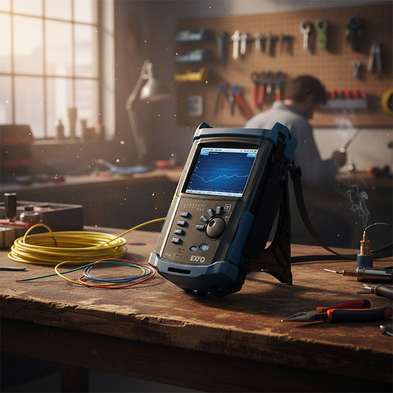 Máy đo cáp quang OTDR EXFO FTB-200 được bày bán tại cửa hàng....