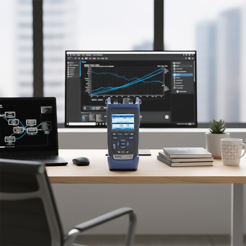 ảnh thực tế của Máy đo cáp quang OTDR Mini EXFO AXS-110