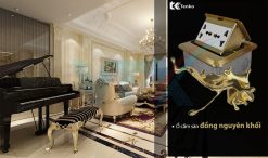 Ổ cắm âm sàn Tenko TK-J02-A-01 đồng nguyên khối-6