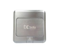 Ổ cắm âm sàn Tenko TK-J02-A-01 đồng nguyên khối-6
