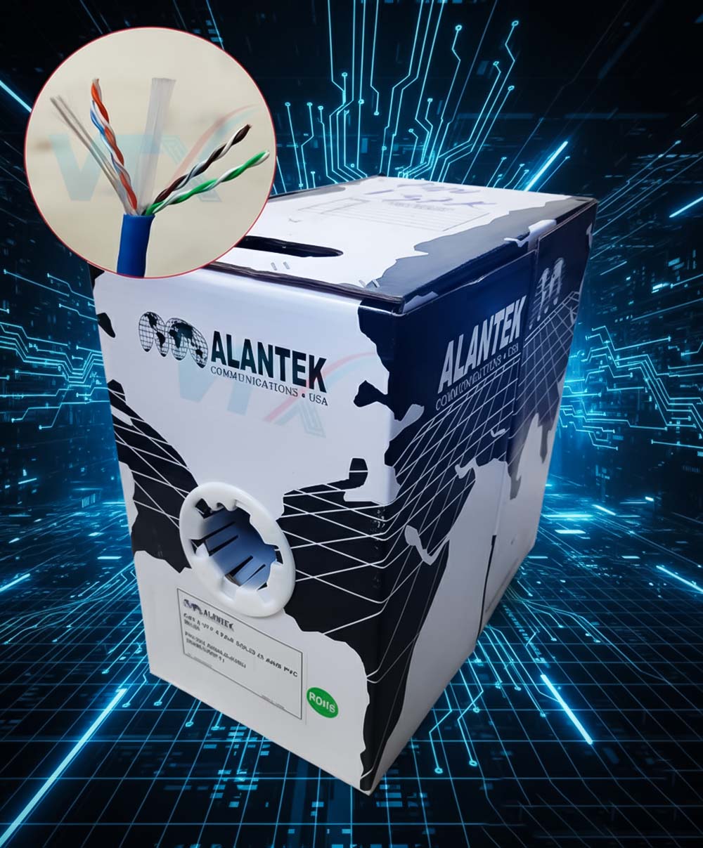 Cáp mạng Alantek Cat6 UTP 301-6008LG-03BU_GY