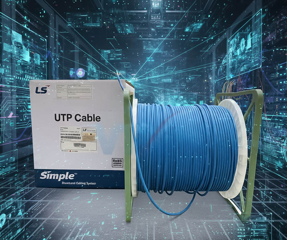 Cáp mạng LS Vina Cat6 UTP UTP-G-C6G-E1VN-M 0.5X4P_BL