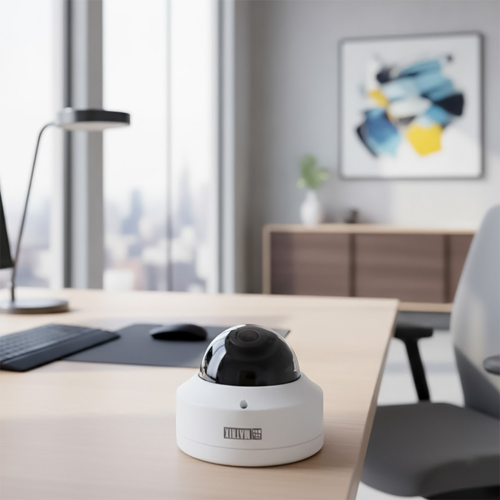 Ảnh chụp thực tế Camera Dome IR Matrix 8MP SATATYA MIDR80FL60CWS...