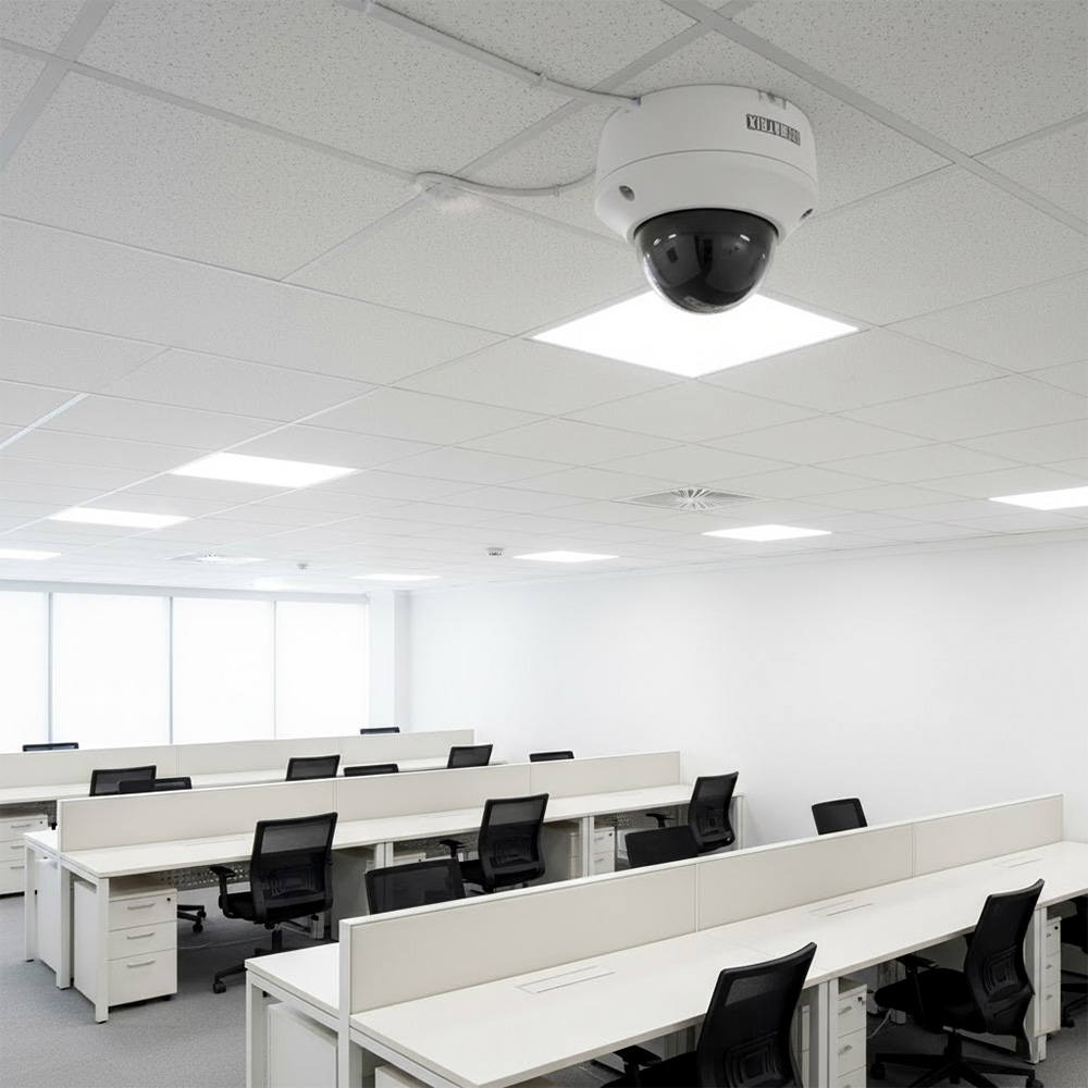 Ảnh thực tế Camera Dome IR 5MP SATATYA CIDR50FL40CWP lắp đặt trong phòng họp