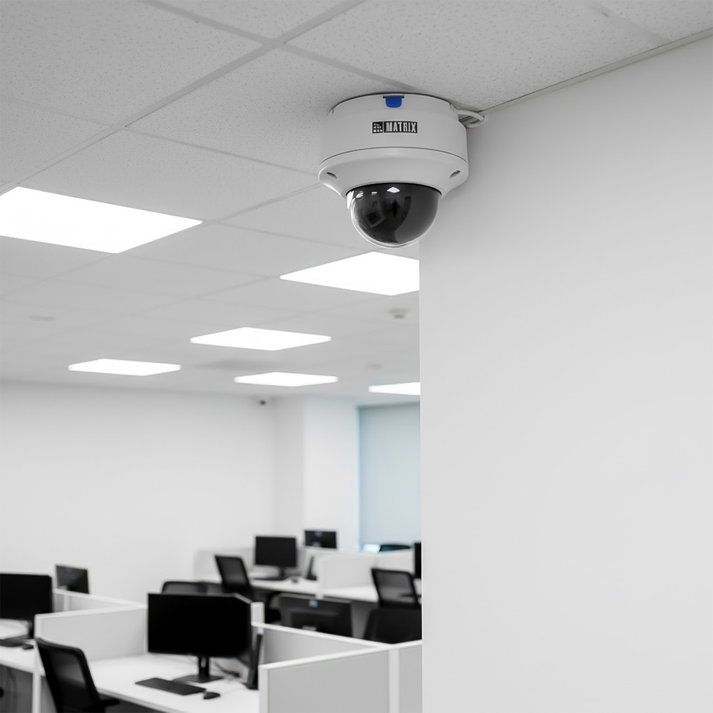 Camera Dome IR 5MP SATATYA CIDR50FL40CWP lắp đặt trong phòng họp